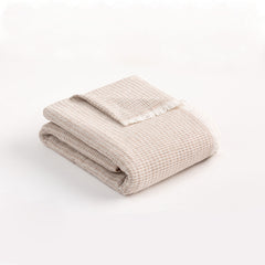 Cuvertură 4 anotimpuri Sofazip Oslo, moale, 85% bumbac reciclat, culoare Beige