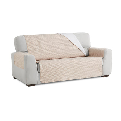 Husă canapea impermeabilă matlasată Sofazip, culoare Bej