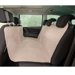 Husa auto protectie bancheta Sofazip Pet pentru transport caini si pisici, impermeabila, matlasata, culoare bej