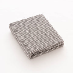 Cuvertură pat Sofazip Kenya 90% bumbac reciclat, culoare Light Brown