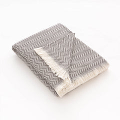 Cuvertură pat Sofazip Kenya 90% bumbac reciclat, culoare Light Brown