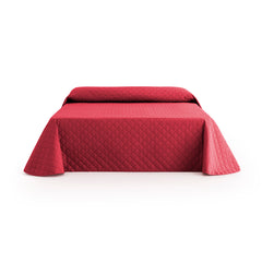 Cuvertură pat matlasată Sofazip, culoare roșu