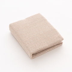 Cuvertură pat Sofazip Kenya 90% bumbac reciclat, culoare Sand