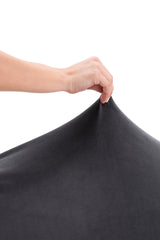 Husă fotoliu recliner Sofazip Bellagio, velvet, culoare gri închis