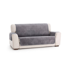 Husă canapea matlasată Sofazip Velvet, antiaderentă, moale, culoare Grey