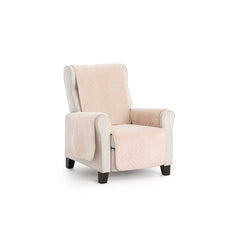 Husă canapea matlasată Sofazip Velvet, antialunecare, moale, culoare Bej