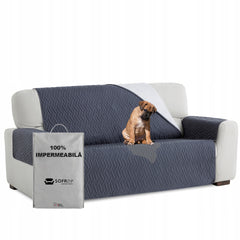 Husă canapea impermeabilă matlasată Sofazip, culoare Gri Inchis