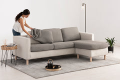 Huse pentru perne de canapea / colțar Sofazip Patternfit Cushion, elastice, culoare roz