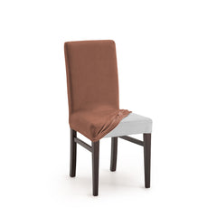 Set 2 huse scaun Sofazip Bellagio, velvet, culoare maro