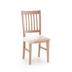 Set 2 huse scaun pentru șezut Sofazip Bellagio, velvet, culoare ivory