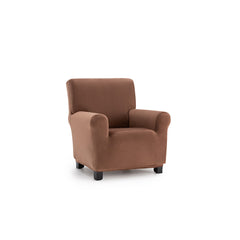 Husă canapea velvet , elastica SofaZip Bellagio, cu efect de respingere a lichidelor, maro