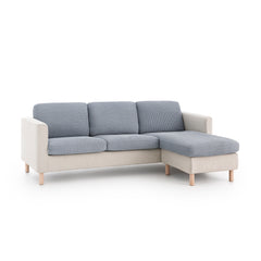 Huse pentru perne de canapea / colțar Sofazip Patternfit Cushion, elastice, culoare azur