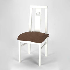 Set 6 buc Husă scaun matlasată Sofazip pentru șezut, culoare Maro