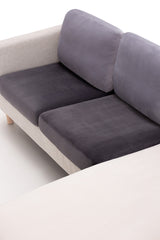Huse pentru perne de canapea Sofazip Bellagio Cushion, elastice, culoare gri închis