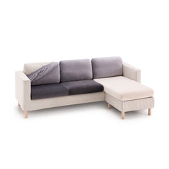 Huse pentru perne de canapea Sofazip Bellagio Cushion, elastice, culoare ivory