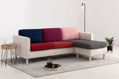 Huse pentru perne de canapea / colțar Sofazip Patternfit Cushion, elastice, culoare roz