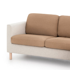 Huse pentru perne de canapea / colțar Sofazip Patternfit Cushion, elastice, culoare caramel