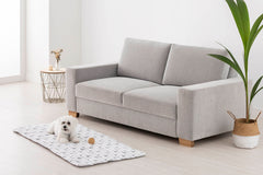 Topper matlasat Sofazip „ZAZU”, antialunecare, gros si moale, print scandinav