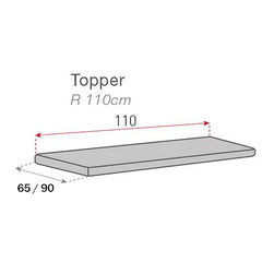 Topper canapea matlasat Sofazip Teflon®, respinge apa,antialunecare, culoare cappuccino