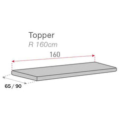 Topper canapea matlasat Sofazip Teflon®, respinge apa,antialunecare, culoare cappuccino
