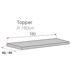 Topper canapea matlasat Sofazip Teflon®, respinge apa,antialunecare, culoare cappuccino
