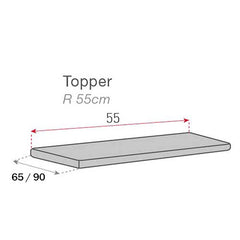 Topper canapea matlasat Sofazip Teflon®, respinge apa,antialunecare, culoare cappuccino
