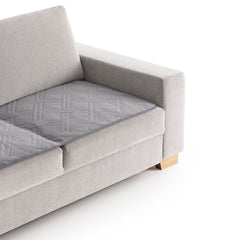 Topper canapea matlasat Sofazip Velvet antialunecare, plăcut la atingere, culoare gri