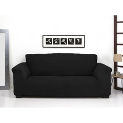 Husă premium canapea Sofazip PatternFit, elastică, culoare negru