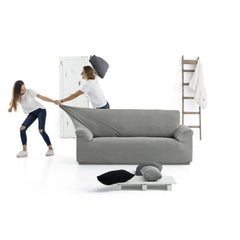 Husă canapea chesterfield Sofazip Patternfit, culoare gri deschis