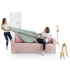 Husă premium canapea Sofazip PatternFit, elastică, culoare mentă