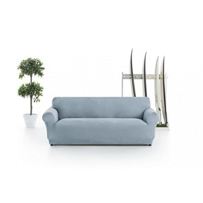 Husă premium canapea Sofazip PatternFit, elastică, culoare azur
