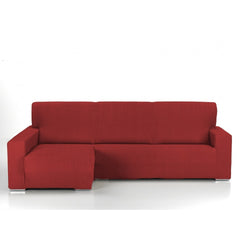 Husă premium colțar cu sezlong Sofazip PatternFit, elastică. culoare roșu