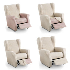 Husă fotoliu recliner Sofazip, material microfibră, culoare negru