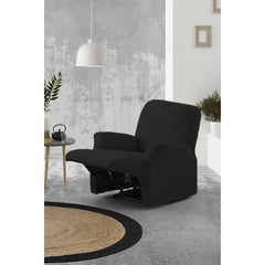 Husă fotoliu recliner Sofazip, material microfibră, culoare negru