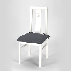 Set 6 buc Husă scaun matlasată Sofazip pentru șezut, culoare Gri închis