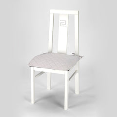 Set 6 buc Husă scaun matlasată Sofazip pentru șezut, culoare ivory