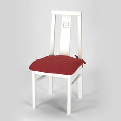 Set 6 buc Husă scaun matlasată Sofazip pentru șezut, culoare roșu