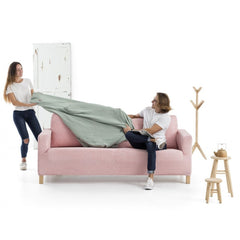 Husă canapea chesterfield Sofazip Patternfit, culoare ivory