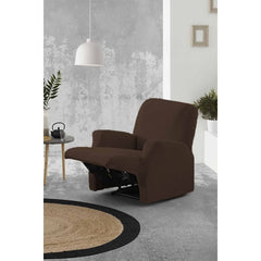 Husă fotoliu recliner Sofazip, material microfibră, culoare maro