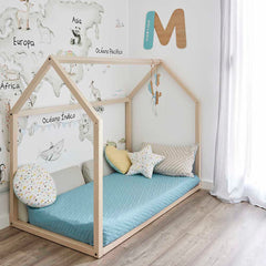 Cuvertură pat impermeabilă matlasată Sofazip Teflon®, culoare roz