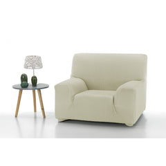 Husă premium canapea Sofazip PatternFit, elastică, culoare ivory