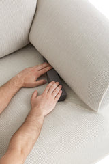 Husă elastică pentru canapea Sofazip Mondo, culoare bej