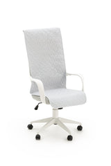 Husa scaun de birou, Sofazip Teflon®, respinge apa, antialunecare, culoare gri deschis