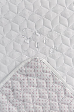 Husa scaun de birou, Sofazip Teflon®, respinge apa, antialunecare, culoare gri deschis
