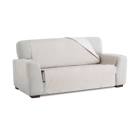 Husă canapea impermeabilă matlasată Sofazip, culoare Ivory