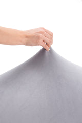 Husă canapea velvet , elastica SofaZip Bellagio, cu efect de respingere a lichidelor, gri deschis