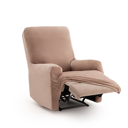 Husă fotoliu recliner Sofazip Bellagio, velvet, culoare cappuccino