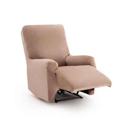 Husă fotoliu recliner Sofazip Bellagio, velvet, culoare cappuccino