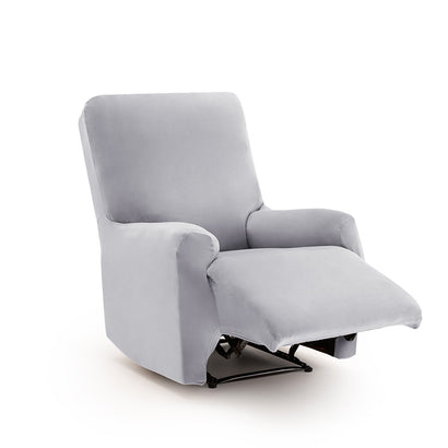 Husă fotoliu recliner Sofazip Bellagio, velvet, culoare gri deschis