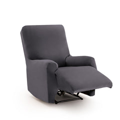 Husă fotoliu recliner Sofazip Bellagio, velvet, culoare gri închis